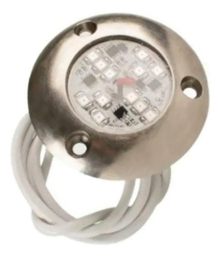 Luz Subaquática Náutica Bronze Led Azul 15w