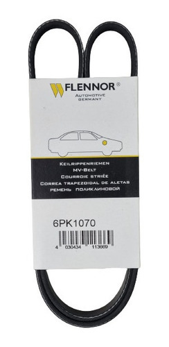 Correa Alternador Volkswagen Polo 1.4 Bencina 6pk 1070