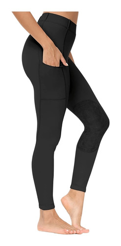 Pantalón De Equitación Para Mujer Con Bolsillos Y Cremallera