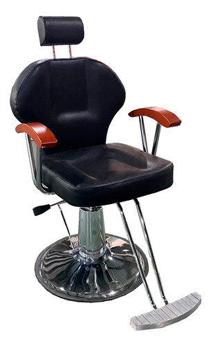 Sillon Peluqueria Barberia Gadnic Salon Diseño Ergonomico Color Negro