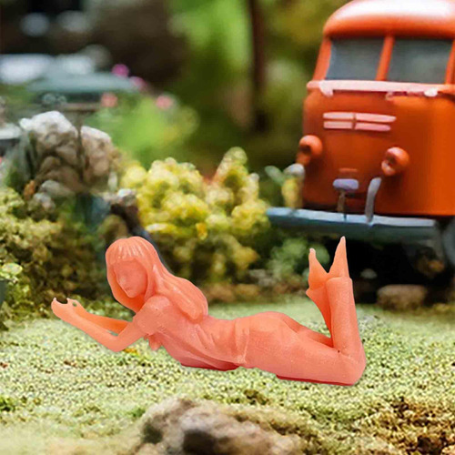 5 Diorama Figuras De Picnic Diseño En Chicas Escala Ho