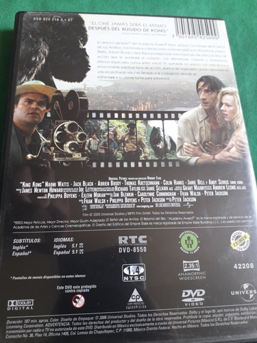 King Kong Pelicula En Dvd (Usado)