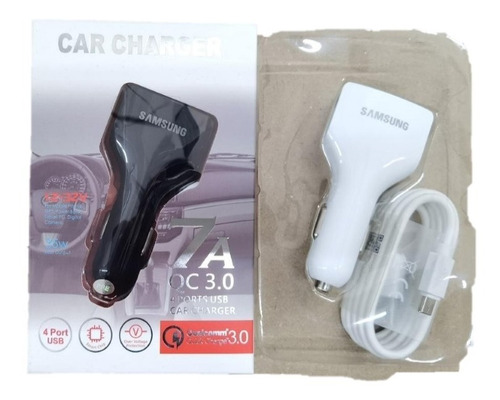 Cargador Usb De Carro 4u Type-c Al Mayor Y Detal