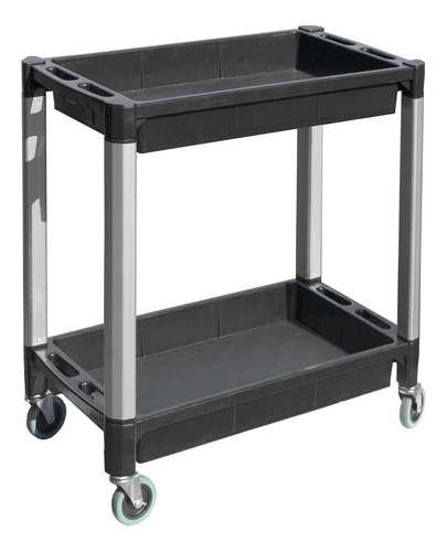 Maxworks 80384 - Carrito De Plastico Con Ruedas De Aluminio