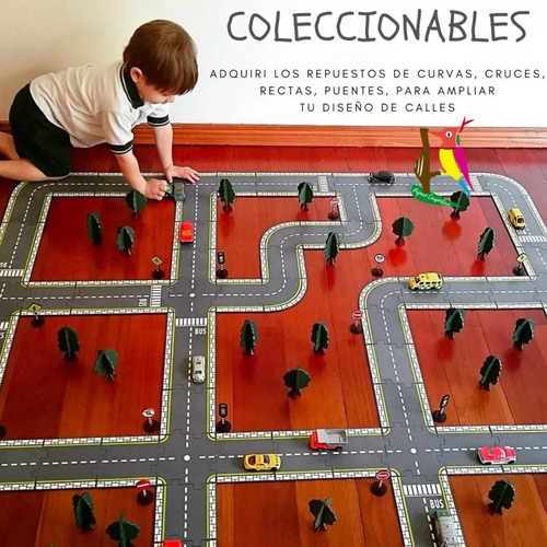 Juguete Estacion De Servicio Madera Encastrable Pista Niños