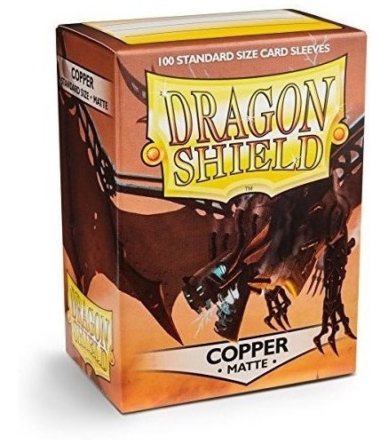 Dragon Shield Matte Copper 100 Mangas Protectoras De Cubiert