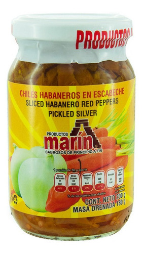 Chiles Habaneros En Escabeche Marin