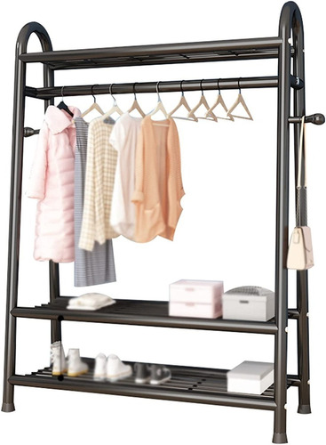 Perchero Ropa Rack Metálico 3 Niveles Closet Reforzado