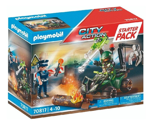 Playmobil Starter Pack Entrenamiento De Policia 70817 Nene C