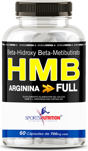 Hmb Hidroximetilbutirato Com Arginina Extra Forte - 60 Cápsulas