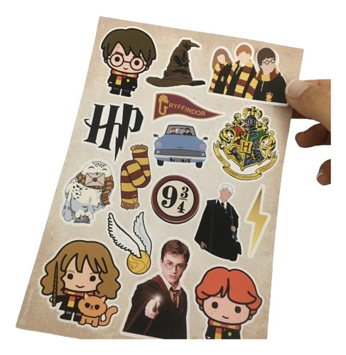 Stickers Souvenir Harry Potter X 10 Planchas