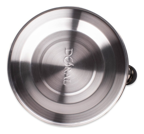 Tetera Atenea Acero Inoxidable 3l Con Pito Plateada Doral