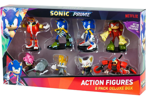 Sonic Prime Figuras De Accion Pack 8 Serie De Netflix