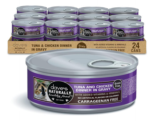 Dave S Pet Food Alimento Humedo Para Gatos Sin Cereales Cena