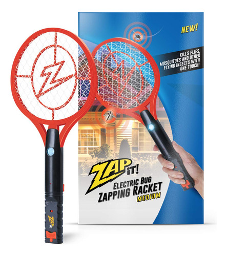 Zap It Bug Zapper - Raqueta Mata Mosquitos Recargable De 400