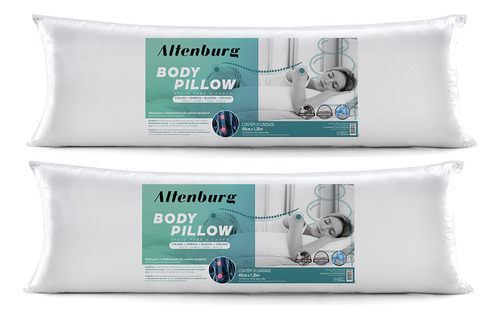 Body Pillow Travesseiro Para O Corpo - Altenburg - 2 Peças