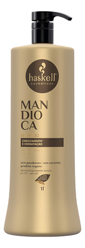 Kit Haskell Mandioca Shampoo Condicionador Máscara 1l /1kg