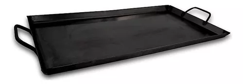 COMAL PLANCHA RECTANGULAR 48cm.x 26cm Comal de Lamina negra comal