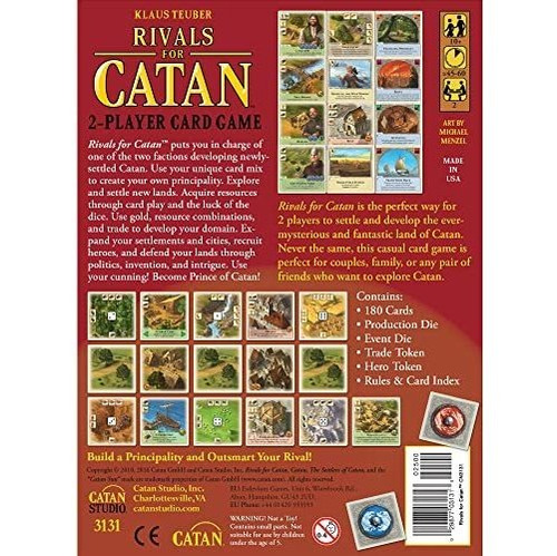 Juego De Cartas Rivals Catan 2 Jugadores Estrategia Inglés