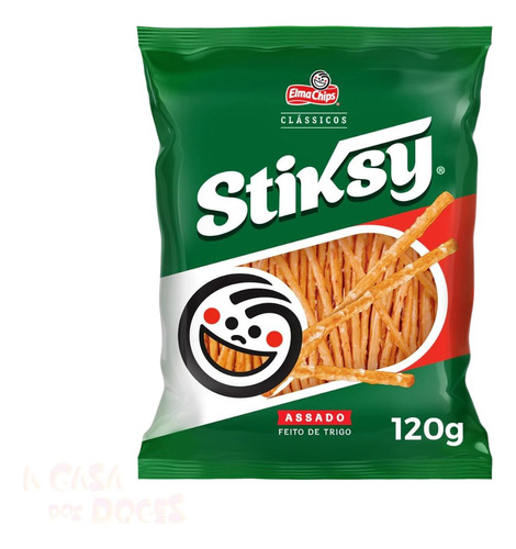 Salgadinho Stiksy Elma Chips Médio Kit 14 Pacotes