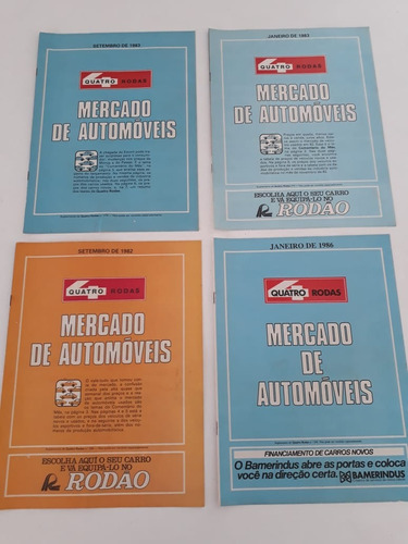 Encarte Revista Mercado De Automóveis Década De 80  