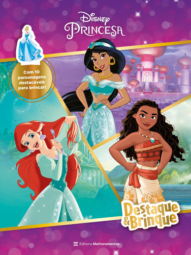 Princesas: Destaque & Brinque, de () Disney Enterprises, Inc.. Série Destaque & Brinque (1), vol. 1. Editora Melhoramentos Ltda., capa mole em português, 2021