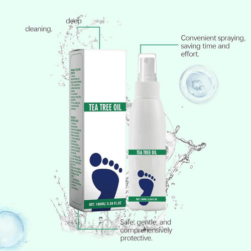 Spray Desinfectante Para Pies Con Aceite De Árbol De Té, Árb