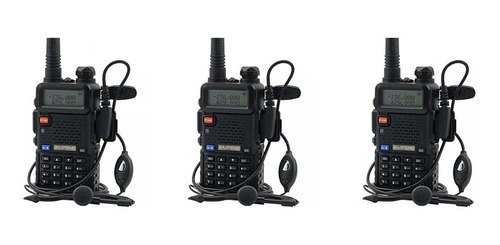 Pack 3 Radios Walkie Talkie Baofeng Uv-5r 520mhz Uhf Vhf