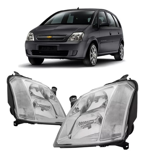 Juego Opticas Chevrolet Meriva Regulacion Manual (x2)