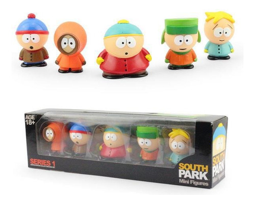 5pcs South Park In Box Figura Modelo Juguete Regalo 