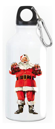 Termo Papà Noel Coca Cola Botella Caramañola White X166