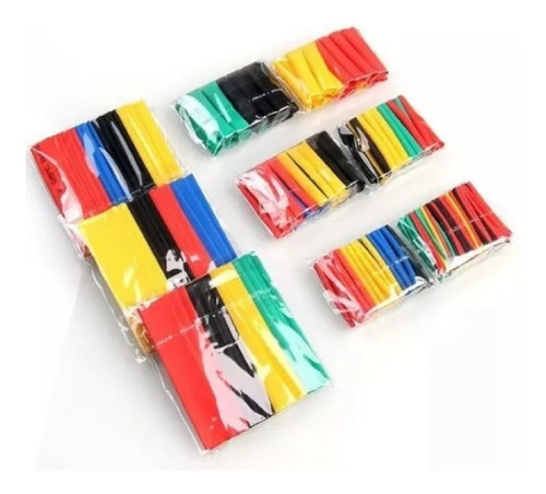 Kit Tubo Espaguete Termo Retratil 328 Colorido Luz Variadas