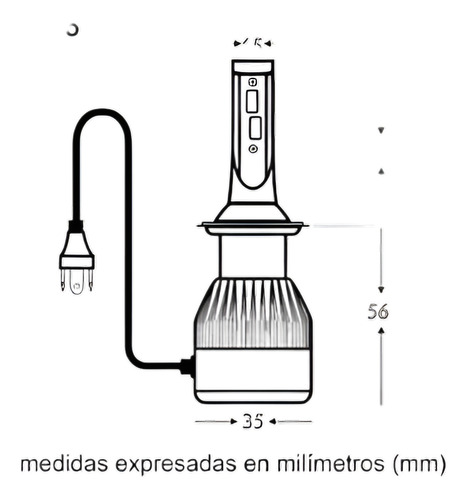 Kit Ampolletas Led H4 7600lm A6+