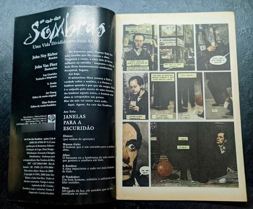 Ao Cair Das Sombras 3 - Vertigo - Editora Brainstore 2000 (Usado)
