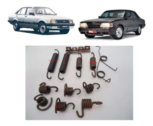  Kit 2 Rodas Molas Freio Traseiro Opala Chevette - Bendix 