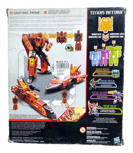 Transformers Titans Return Sentinel Prime Año 2015 Hasbro (Usado)