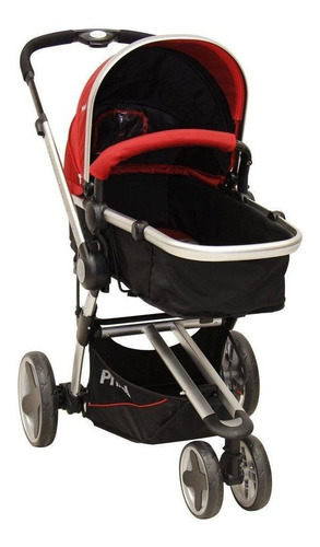 Carriola para correr travel system Prinsel Compass Elite LX rojo con chasis color plateado