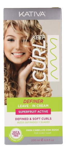 Crema Kativa Keep Curl Definido - Ml A $125