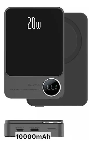 Powerbank 10000 Mah Carga Magnética Magsafe Batería Portátil