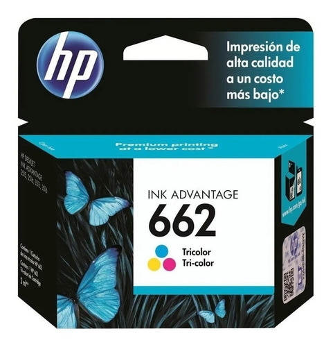 Combo Cartucho Hp 662 Negro + Color Original