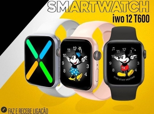 Relógio Inteligente Iwo12 T600 + Super Brinde Pulseira