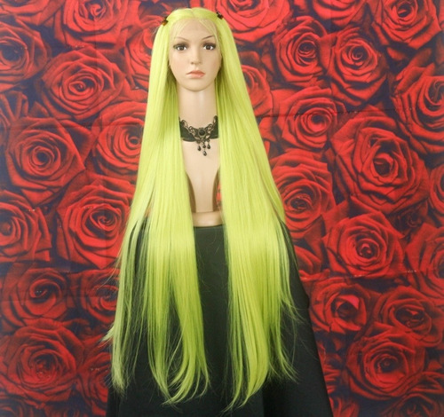 Peruca Lace Front Austrália Lisa Lemon Neon Verde  - Wig Up!
