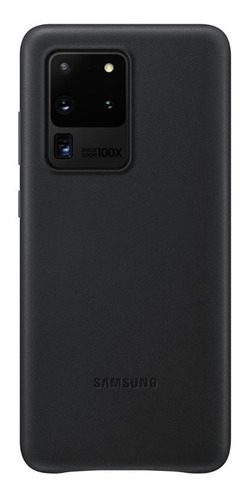 Case Samsung Leather Cover Para Galaxy S20 Ultra  Black