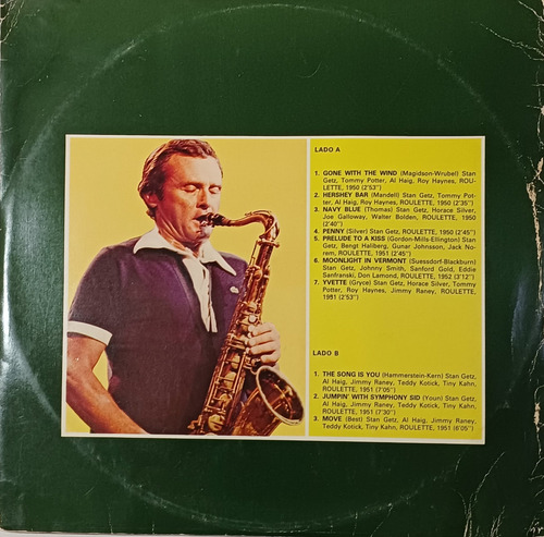 Stan Getz - Gigantes Do Jazz - Lp - Vinil Ótimo (Usado)