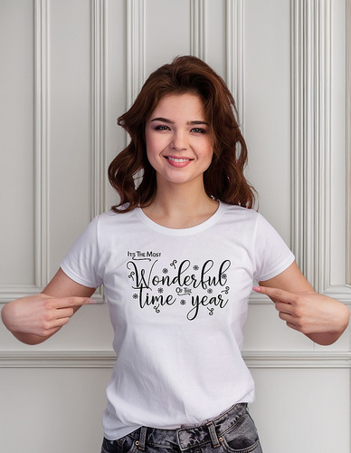 Playera Dama Navidad Dn Time Years P466