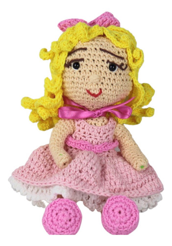 Barbie Amigurumi Muñeca Personalizada Tejida En Crochet