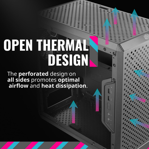 Torre De Micro-atx De Masterbox Más Fría Q300l Con Filtro De