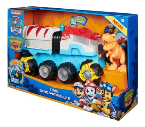 Camion Paw Patrol Dino Rescue Chase Y Lanzador + Packaging!