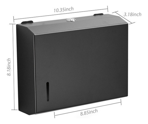 Dispensador De Toallas De Papel De Acero Inoxidable Montado