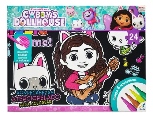 Gabby Dollhouse Rompecabezas Aterciopelado Colorear Novelty | MercadoLibre